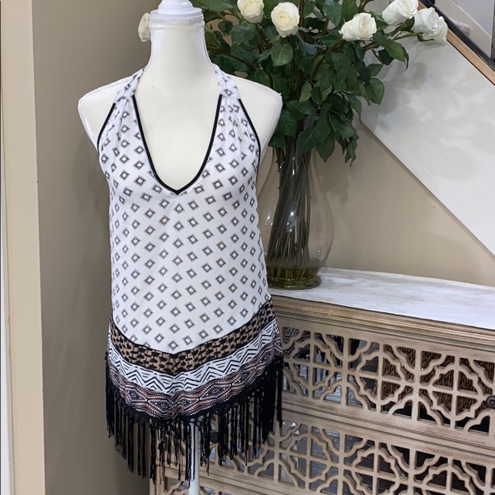 White House Black Market polyester top